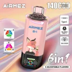 airmez 140k puffs 140000 6 in 1 nicotine rechargeable