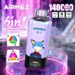 airmez 140k puffs 140000 6 in 1 puffs mesh coil pod system china