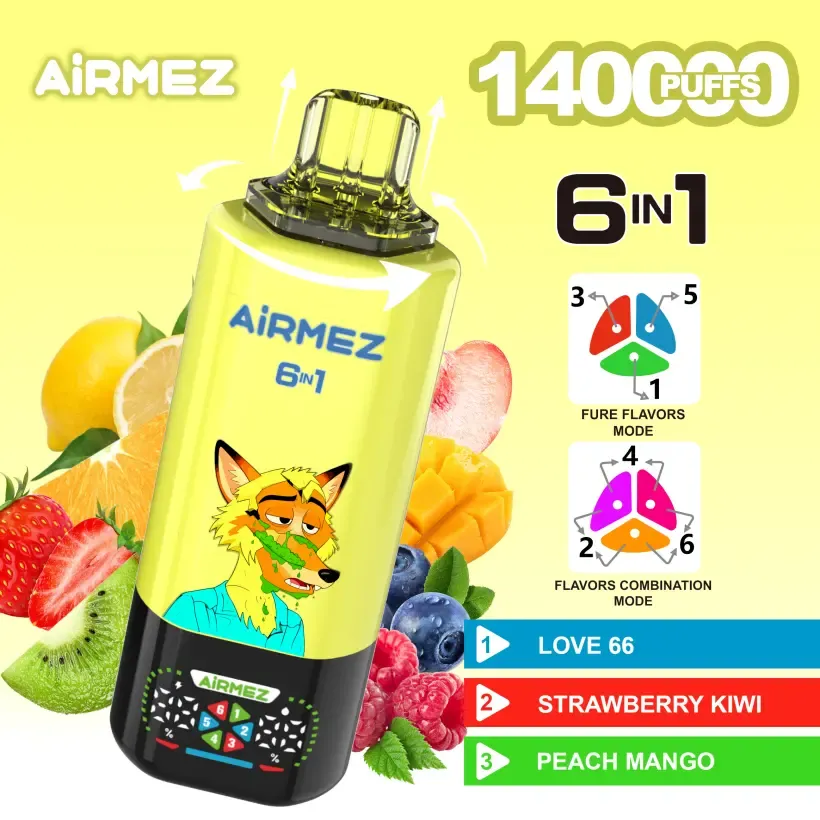 airmez 140k puffs 140000 6 in 1 wholesale puffs battery