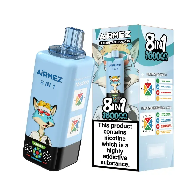 airmez 160k puffs 160000 8 in 1 e cigarette