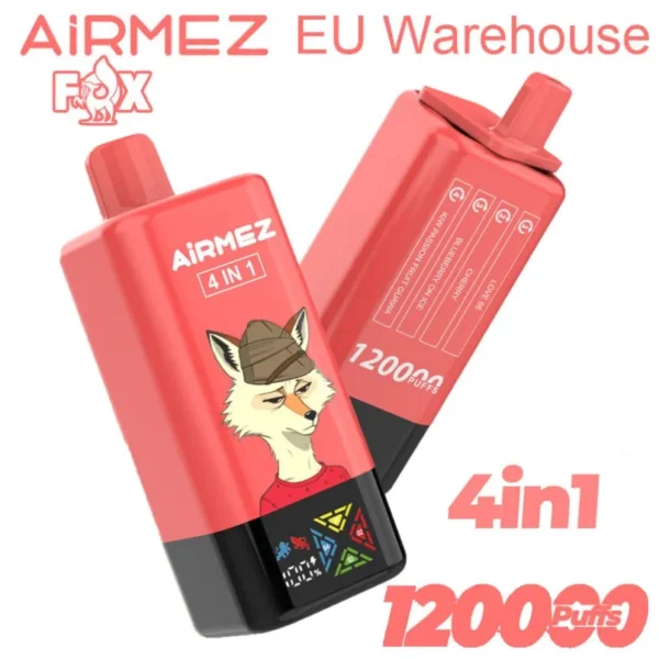 airmez fox 120000 puffs 120k 4 in 1 puff e cigarette airflow