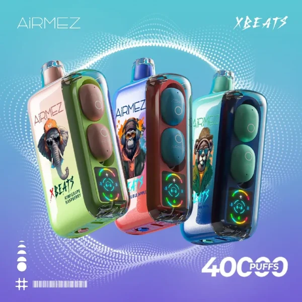airmez xbeats 40000 puffs smart screen smooth hit pod system nicotine china