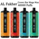 al fakher 40k 40000 crown bar mega max dtl mtl wholesale