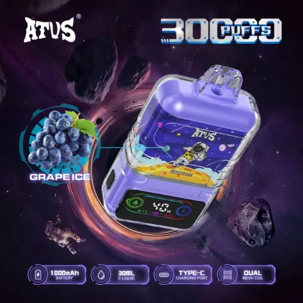 atvs 30000 puffs smart screen puff