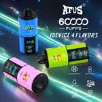 atvs 60000 puffs 60k 4 in 1 e cigarette pod system battery wholesale