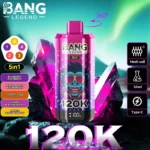 bang 120000 puffs 120k legend 5 in 1 bulk order flavor rechargeable