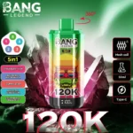 bang 120000 puffs 120k legend 5 in 1 bulk order nicotine pod system e cigarette vape device