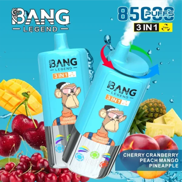 bang 85000 puffs 85k legend 3 in 1 airflow Salt Nicotine flavor