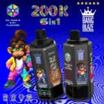 bang blaze 200k puffs 6 in 1 200000 200k puffs Salt Nicotine china disposable vape vape device