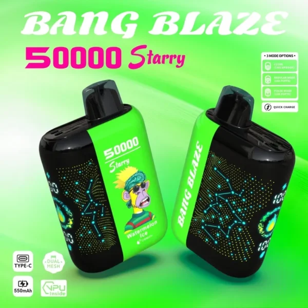 bang blaze 50000 puffs 50k starry bulk order disposable vape 50000 puffs pod system china