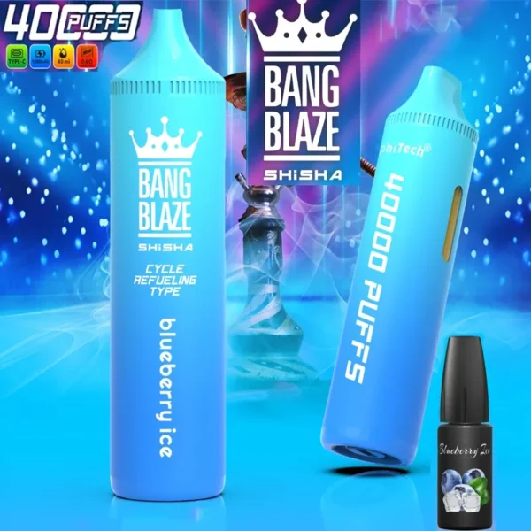 bang blaze shisha 40000 puffs refillable oil airflow wholesale