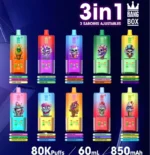 bang box 80k 80000 puffs triple flavors 3 in 1 smooth hit flavor bulk order mesh coil