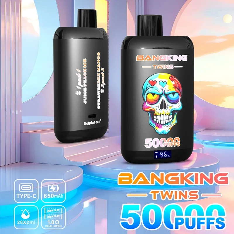 bang king 50000 puffs 50k twin 2 in 1 e cigarette Salt Nicotine