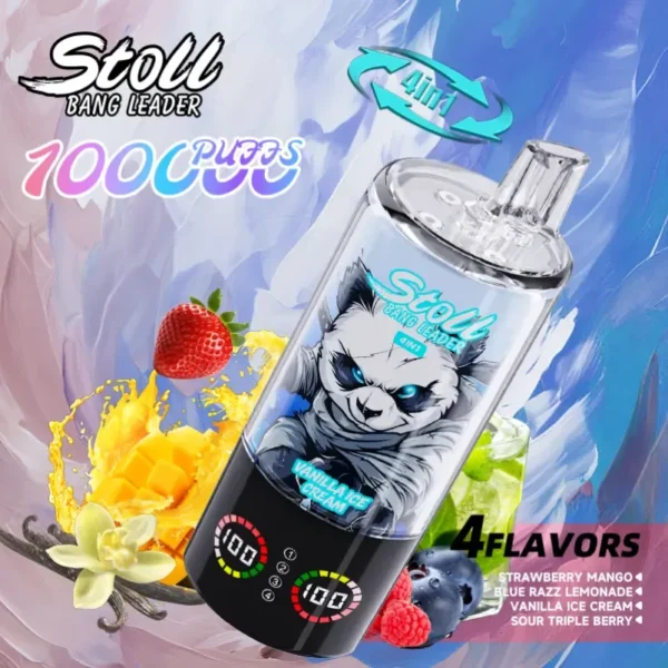 bang leader stoll 100k puffs 100000 4 in 1 puff smooth hit china rechargeable airflow