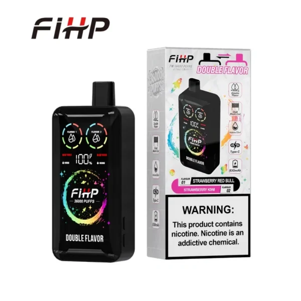 fihp 36000 puffs double flavors nicotine e cigarette