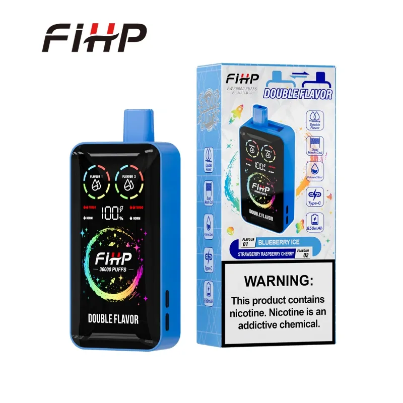 fihp 36000 puffs double flavors smooth hit rechargeable