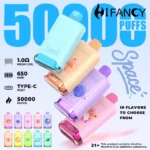 hifancy 50000 puffs 50k space mesh coil flavor airflow Salt Nicotine