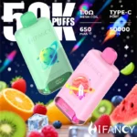 hifancy 50000 puffs 50k space wholesale pod system disposable vape mesh coil