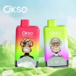 okso 60000 puffs 2 in 1 dual mesh coil disposable vape bulk order battery Salt Nicotine pod system