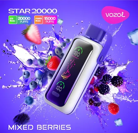 vozol star 20000 20k flavor battery