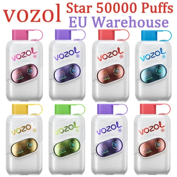 vozol star 50k 50000 e cigarette puffs smooth hit vape device