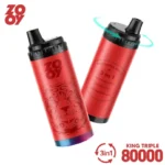 zooy king triple 80000 80k 3 in 1 e cigarette battery mesh coil vape pen puff