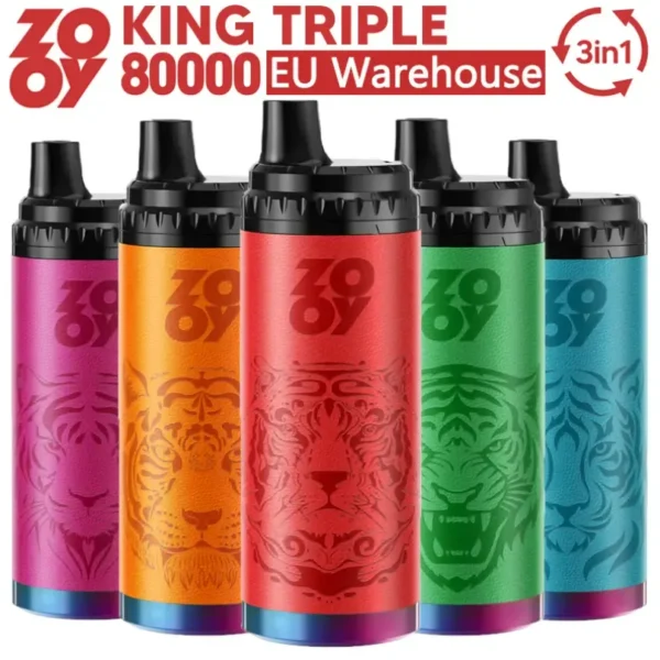 zooy king triple 80000 80k 3 in 1 vape pen