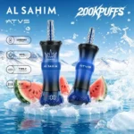 atvs 200k puffs al sahim shisha disposable vape mesh coil puffs