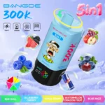bang de 300k puffs 5 in 1 rechargeable disposable vape pod system