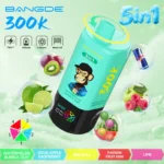 bang de 300k puffs 5 in 1 rechargeable disposable vape puffs rechargeable