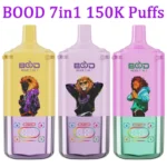 bood 150k puffs 7 in 1 vape shop mixr 150000 wholesale disposable vaper wholesale puffs airflow china
