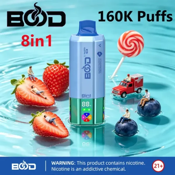 bood 160k puffs 8 in 1 vasto rechargeable disposable vape 160000 rechargeable disposable vape puffs Salt Nicotine mesh coil