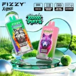 fizzy 100k 10000 x space nicotine flavor rechargeable vape device
