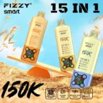 fizzy 150k puffs 15 in 1 smart modes disposable vape airflow Salt Nicotine