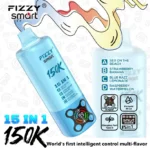 fizzy 150k puffs 15 in 1 smart modes flavor