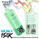fizzy 150k puffs 15 in 1 smart modes puff rechargeable smooth hit vape device e cigarette
