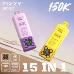 fizzy 150k puffs 15 in 1 smart modes smooth hit pod system