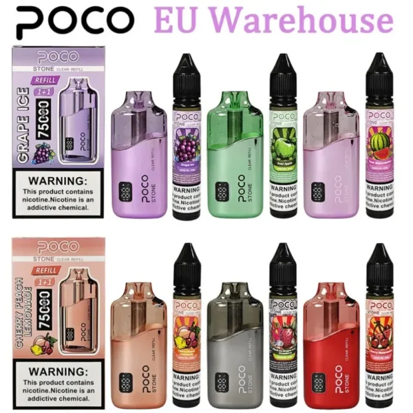 poco stone 75000 75k puff refillable oill wholesale vape pen