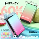 hifancy 60000 puffs 60k twins max double flavors e cigarette puffs mesh coil puff