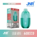 jnr lila kiss 60000 puffs 60k rechargeable disposable vape vape device Salt Nicotine airflow rechargeable