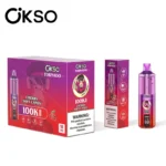 okso tornado 100k puffs disposable vape battery china nicotine