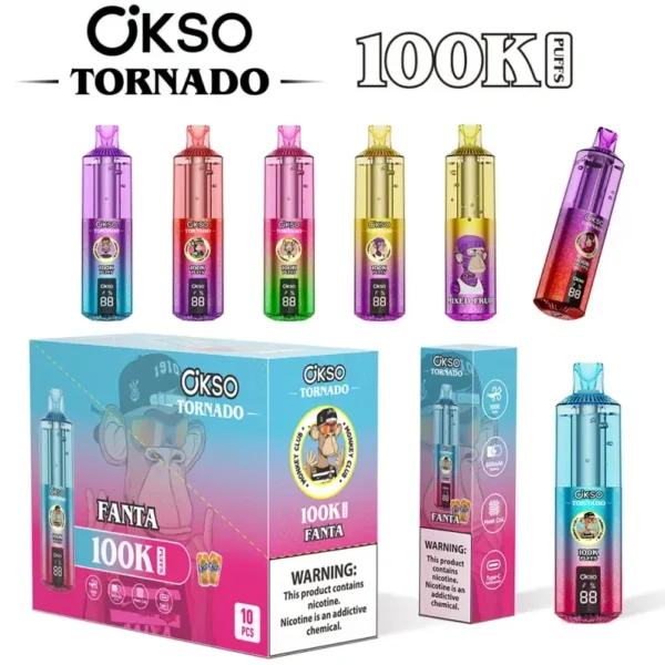 okso tornado 100k puffs disposable vape nicotine 100k puffs