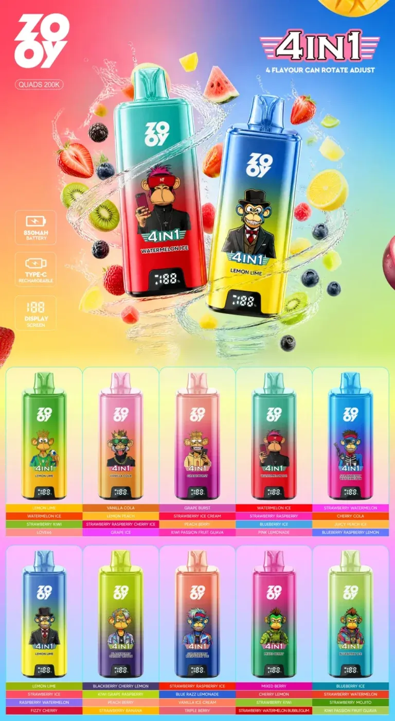 ZOOY 200K Flavor List
